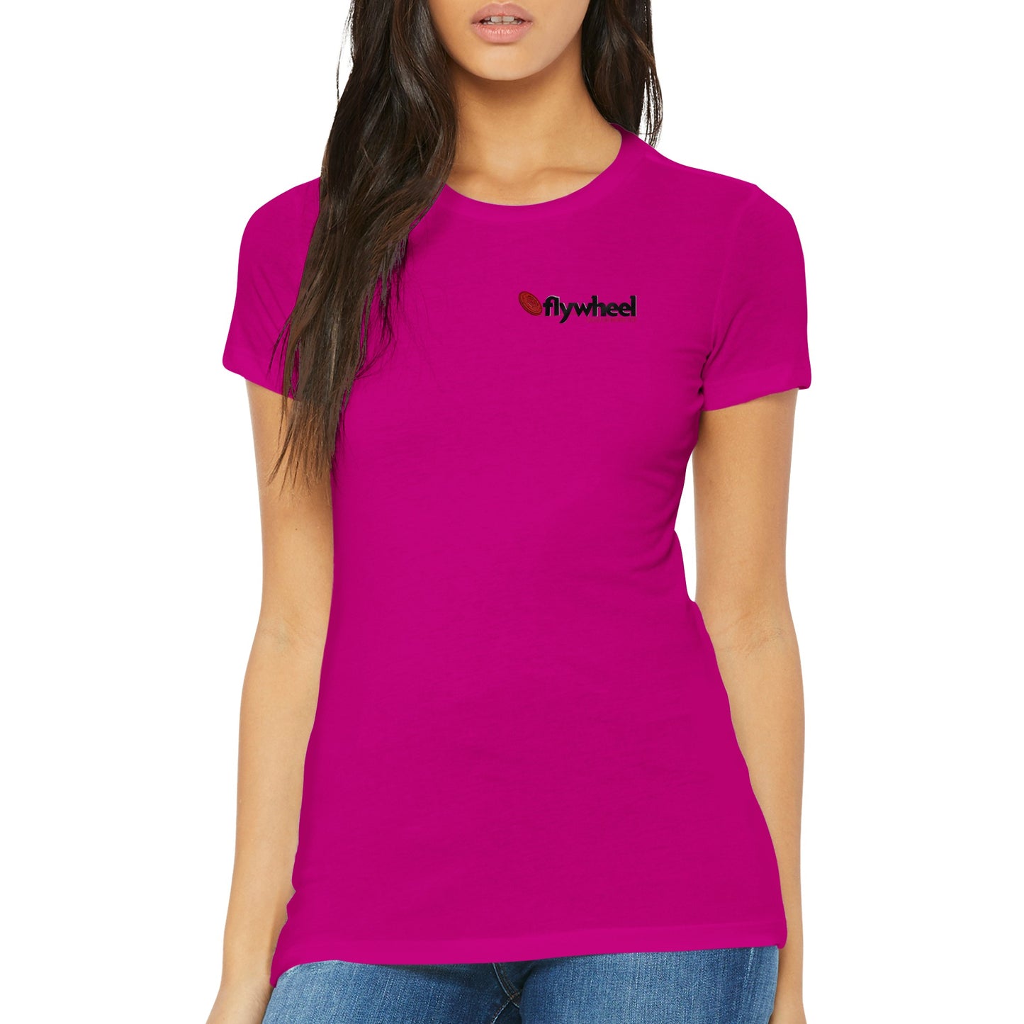 Flywheel Social Enterprise Hub - Premium Womens Crewneck T-shirt