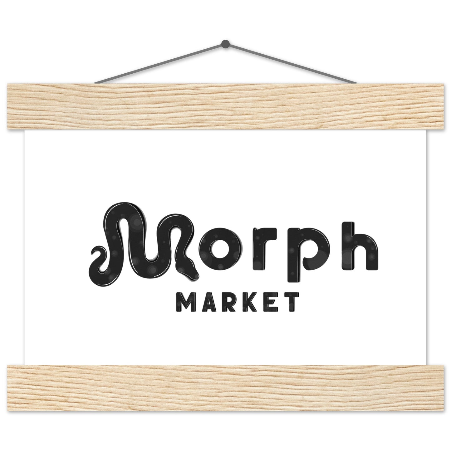 Morph Market (Dark Circles) - Premium Matte Paper Poster with Hanger