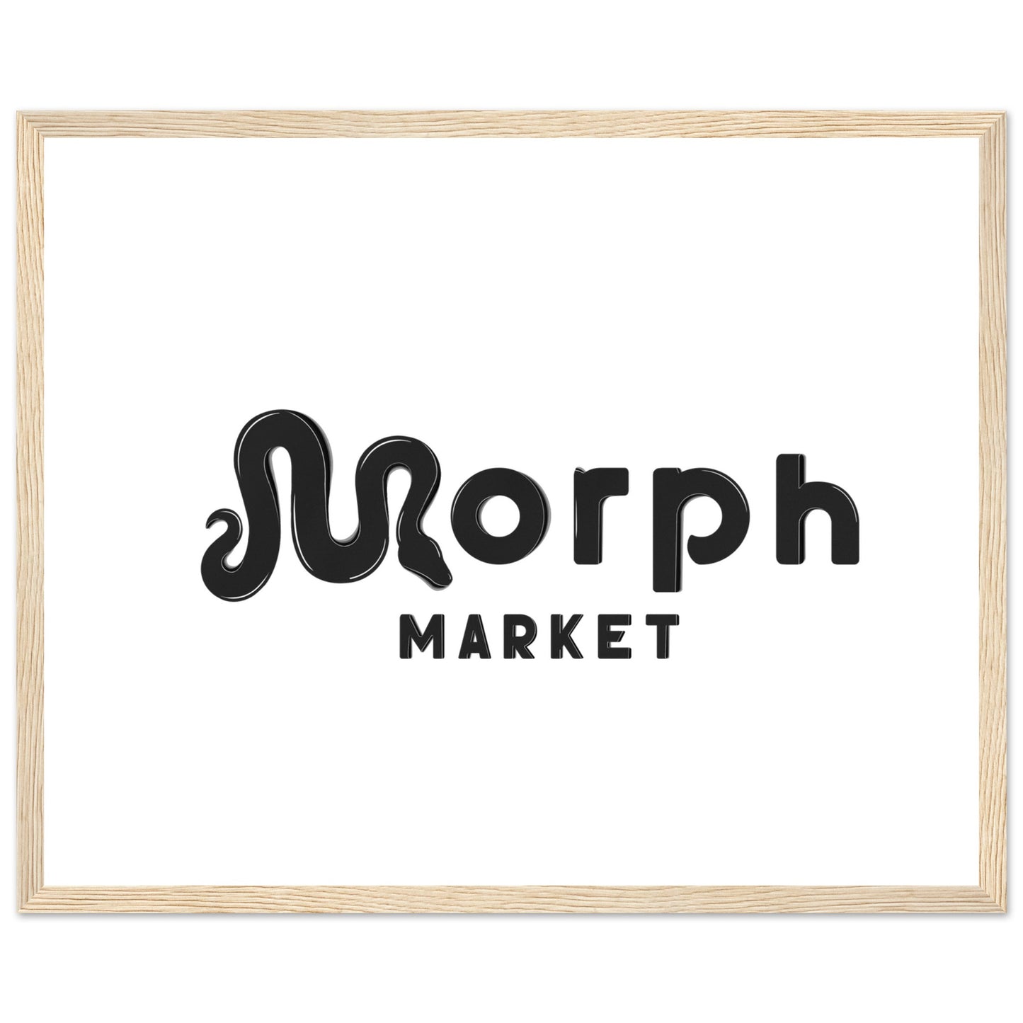 Morph Market (Dark) - Premium Matte Paper Wooden Framed Poster