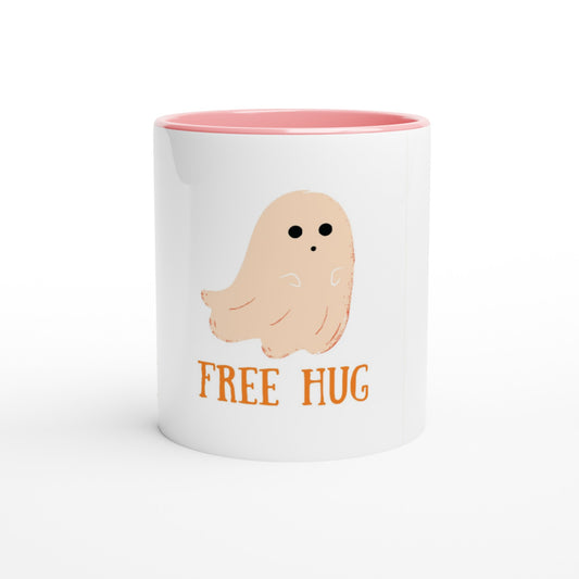 Free Hug - White 11oz Ceramic Mug with Color Inside