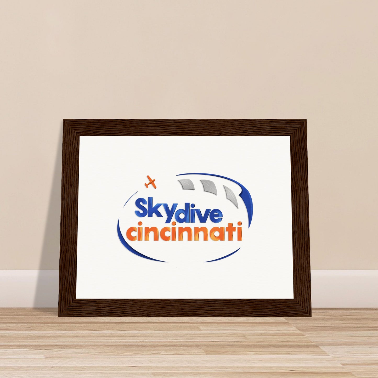 Skydive Cincinnati - Museum-Quality Matte Paper Wooden Framed Poster