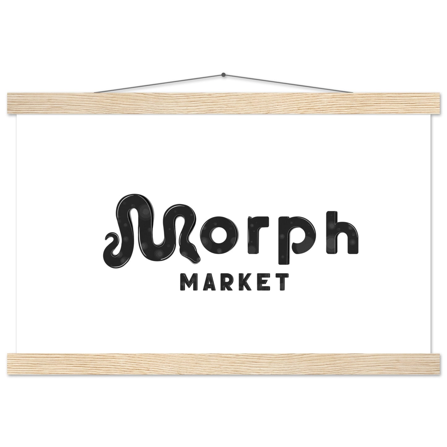 Morph Market (Dark Circles) - Premium Matte Paper Poster with Hanger