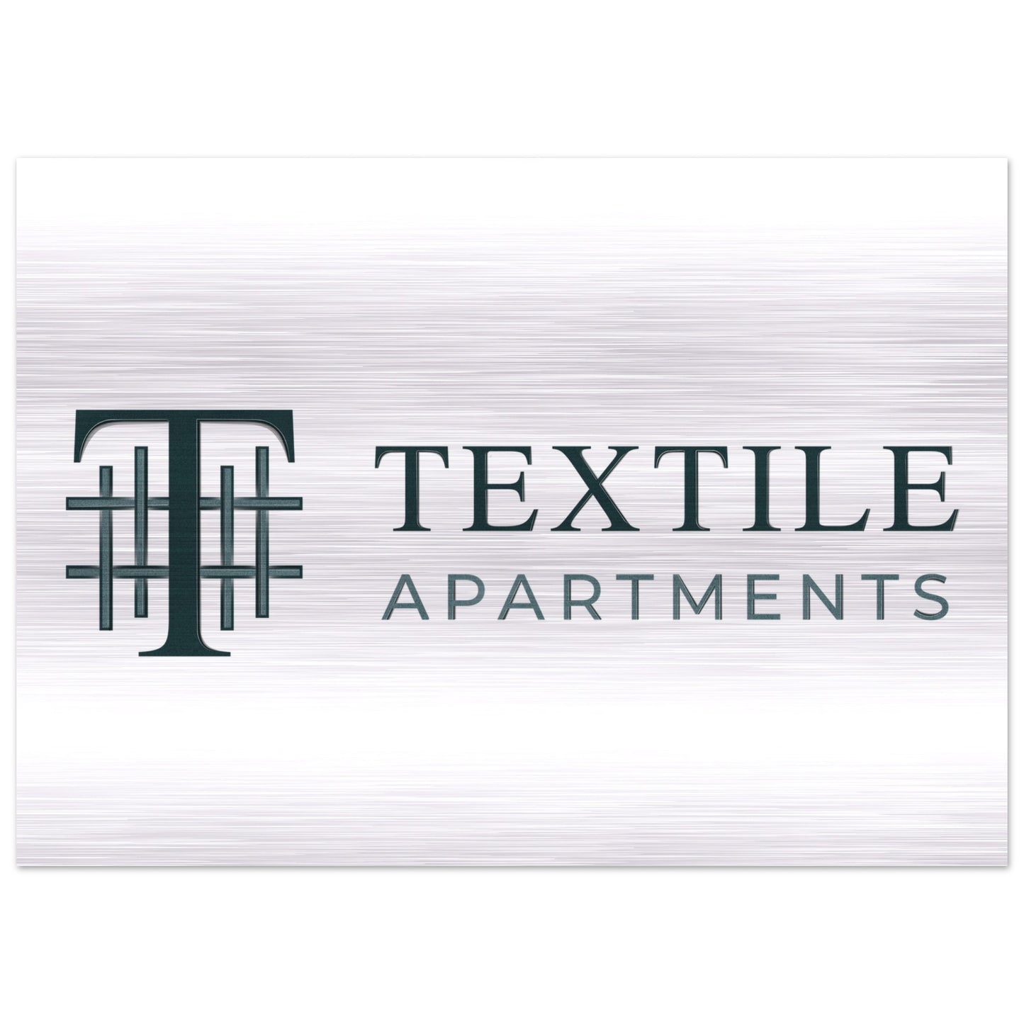 Textile Apartments - Brushed Aluminum Print