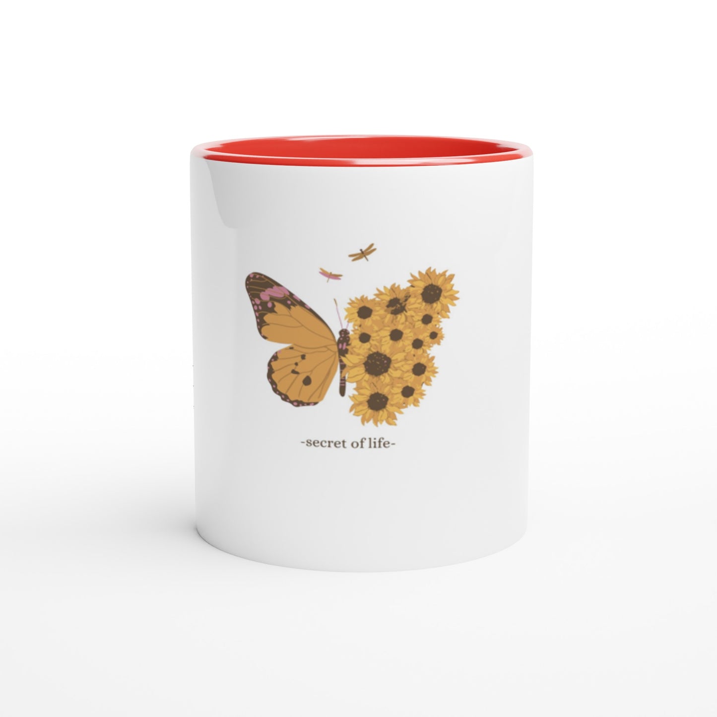 Secret of Life - White 11oz Ceramic Mug with Color Inside