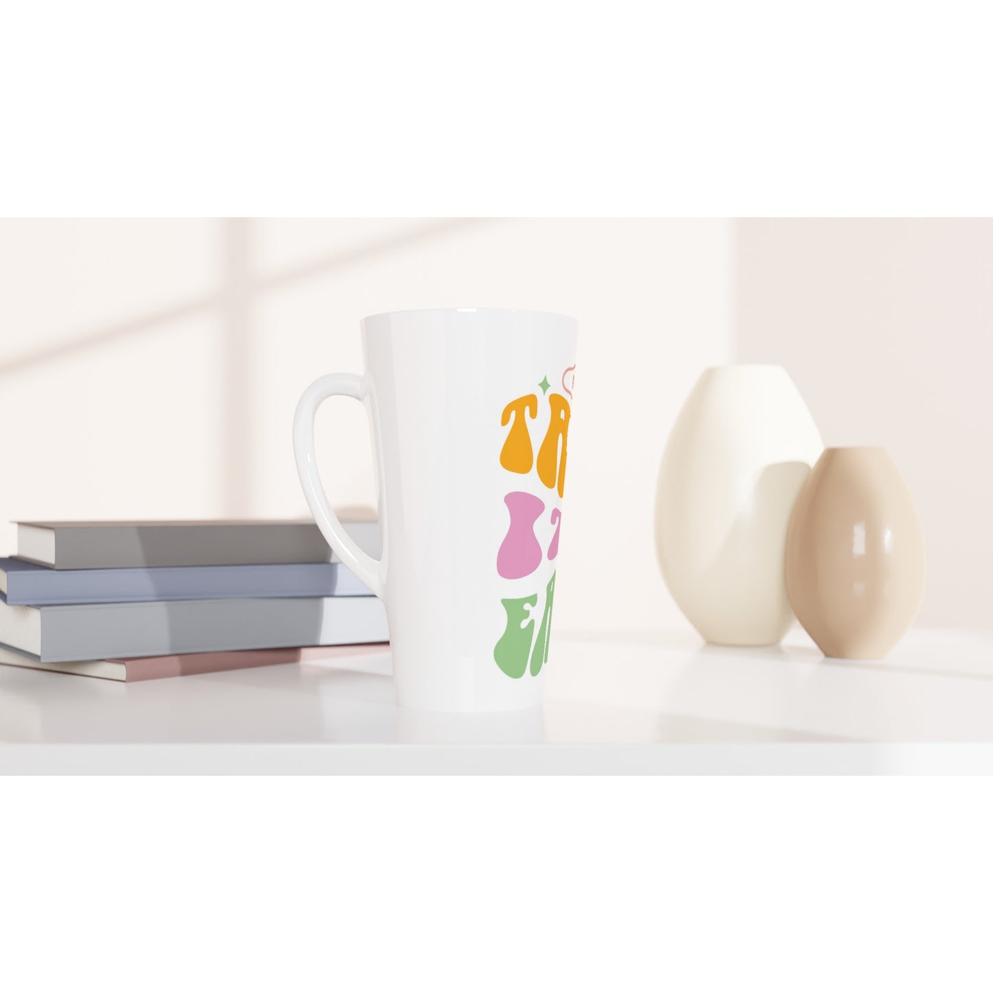 Take It Easy - White Latte 17oz Ceramic Mug