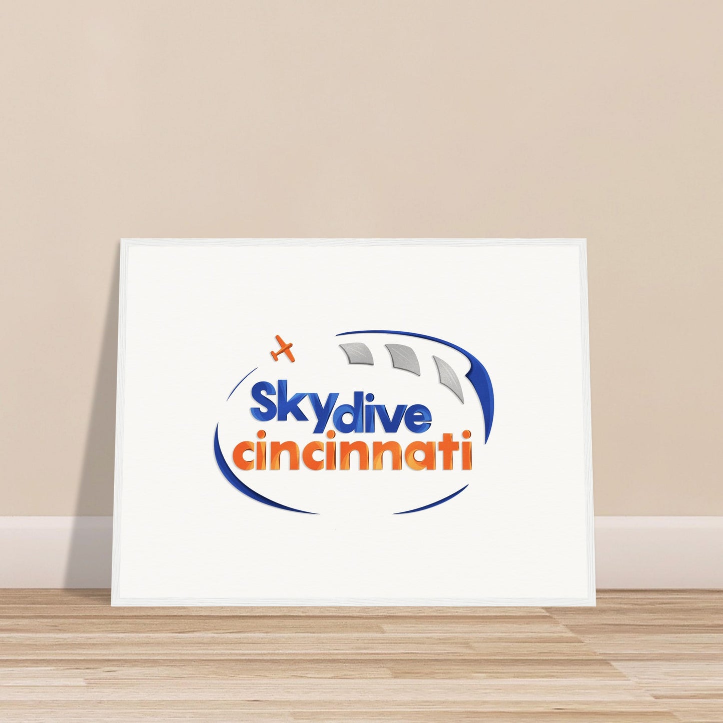 Skydive Cincinnati - Museum-Quality Matte Paper Wooden Framed Poster