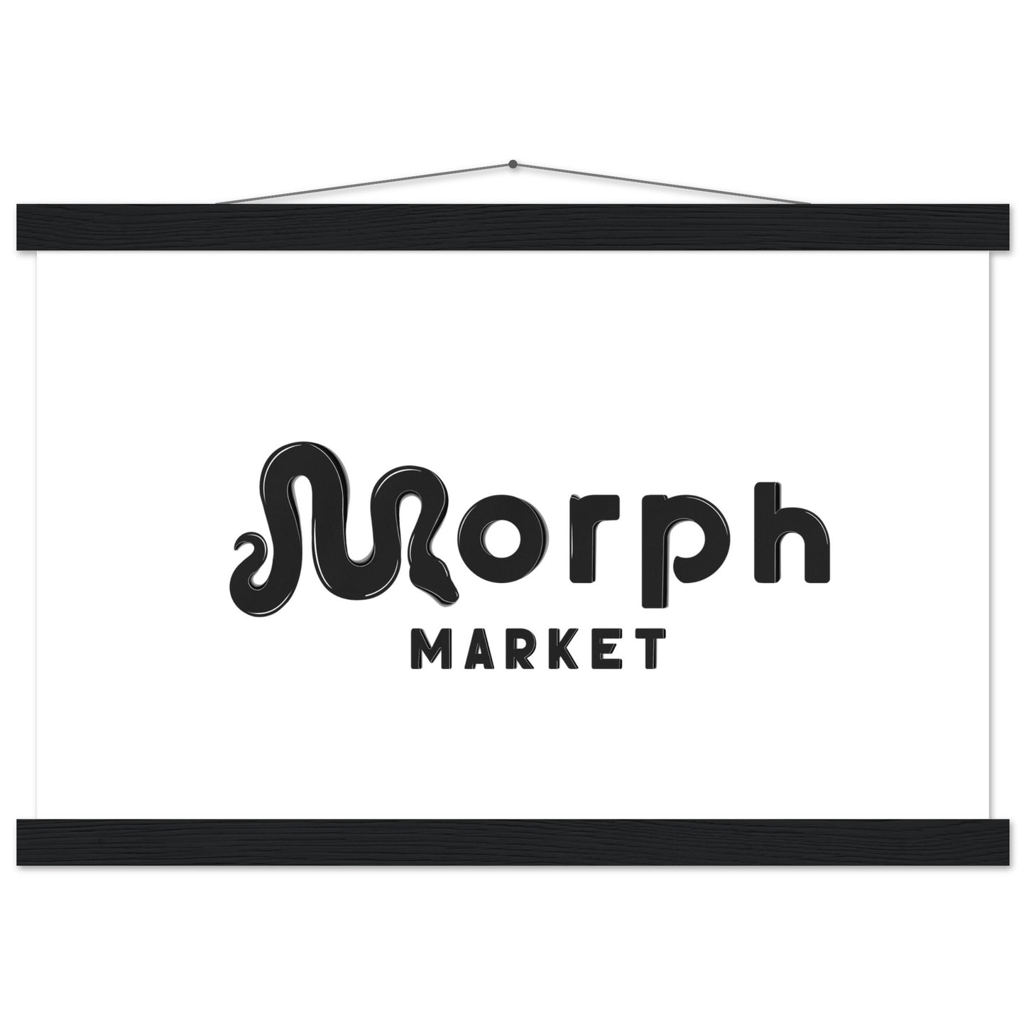 Morph Market (Dark) - Premium Matte Paper Poster with Hanger