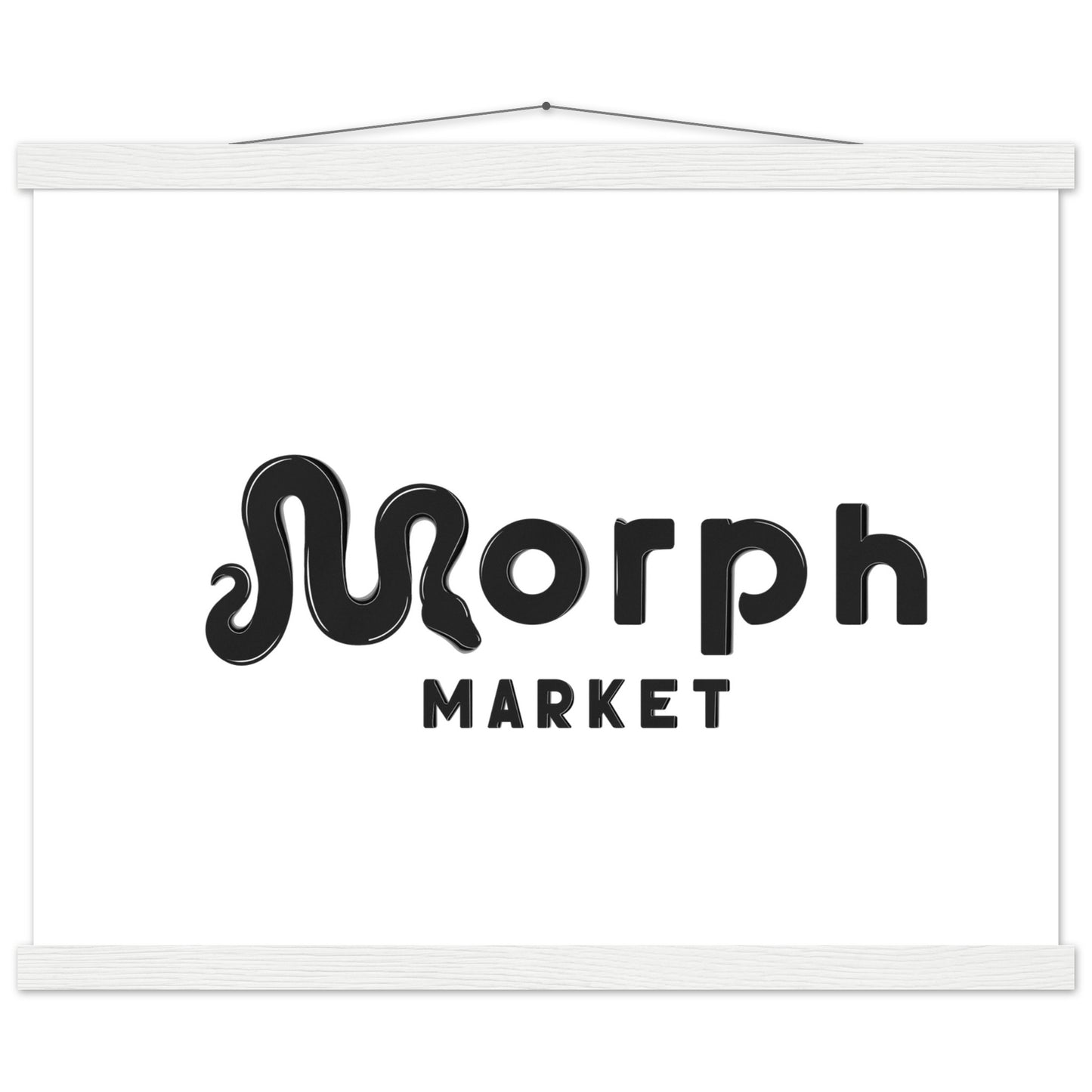 Morph Market (Dark) - Premium Matte Paper Poster with Hanger