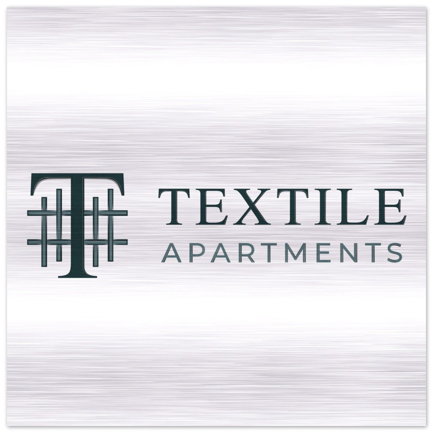 Textile Apartments - Brushed Aluminum Print