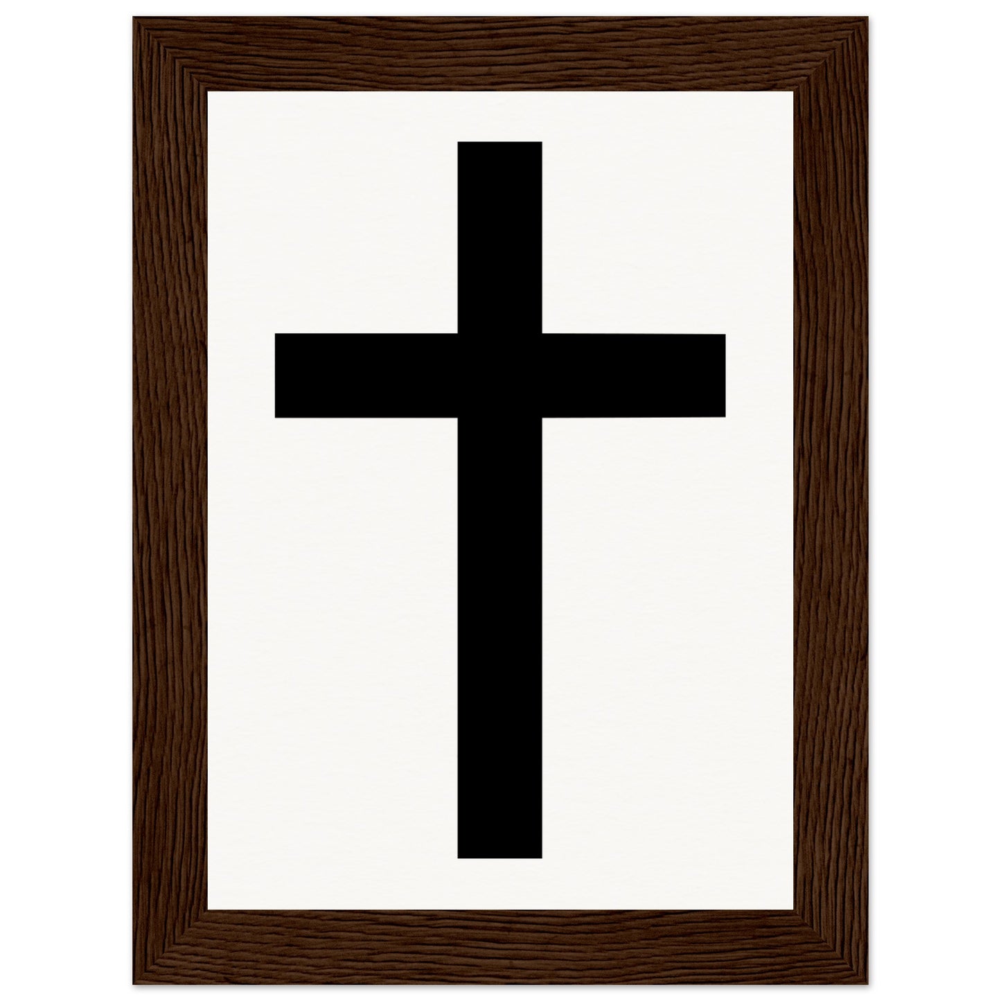 Christian Cross / Everyday is a Fresh Start - Museum-Quality Matte Paper Wooden Framed Poster