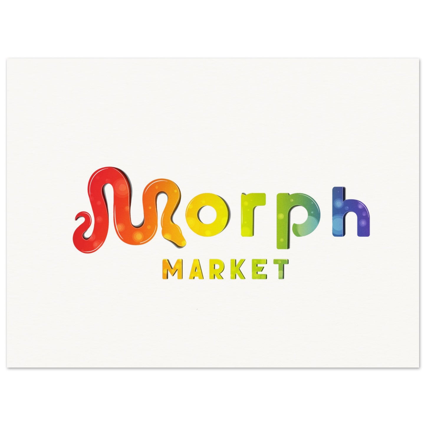 Morph Market (Rainbow Circles) - Museum-Quality Matte Paper Poster