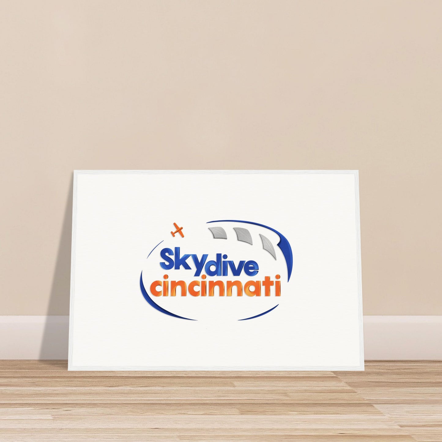 Skydive Cincinnati - Museum-Quality Matte Paper Wooden Framed Poster