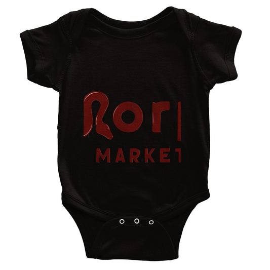 Morph Market (Red) - Classic Baby Short Sleeve Bodysuit