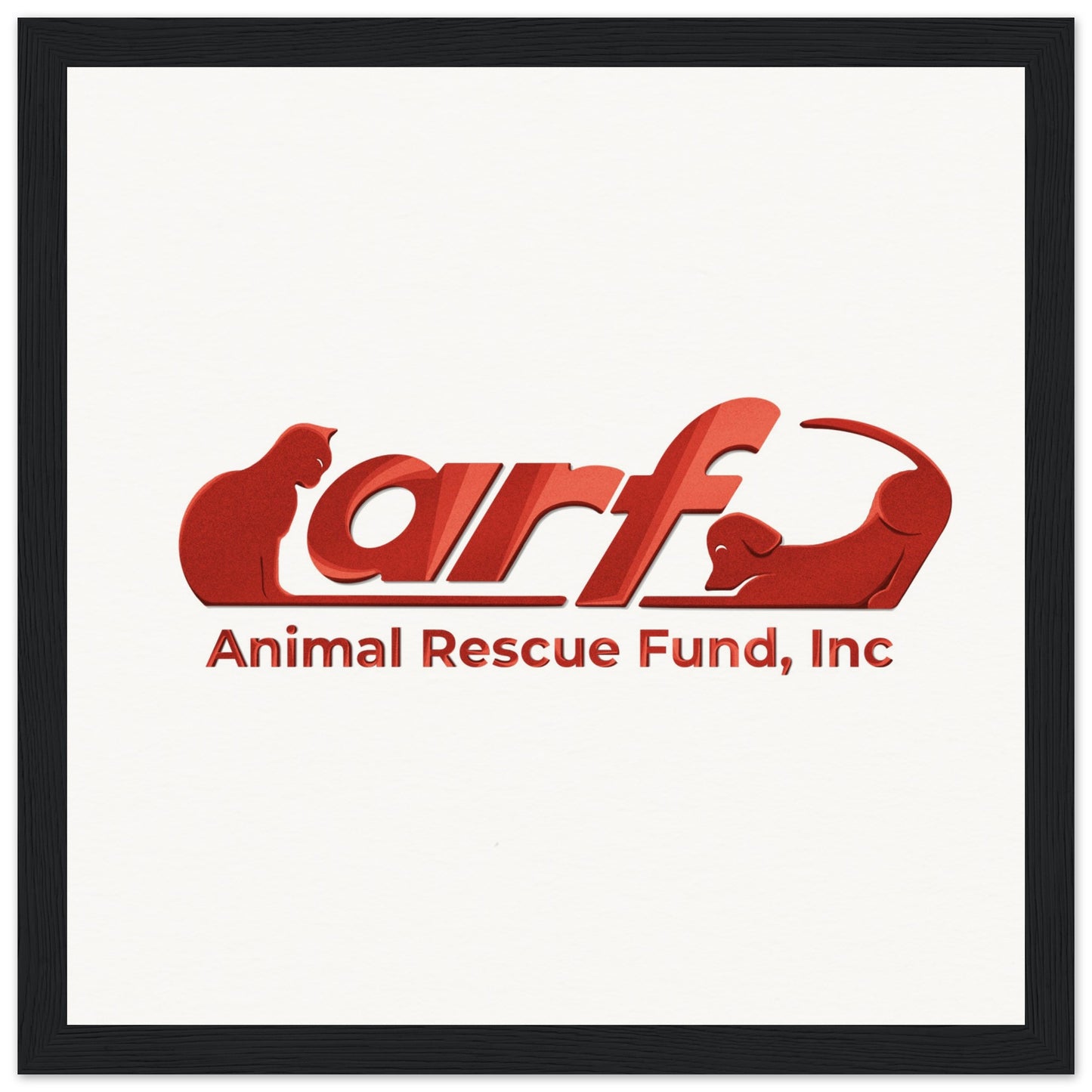 ARF: Animal Rescue Fund - Museum-Quality Matte Paper Wooden Framed Poster