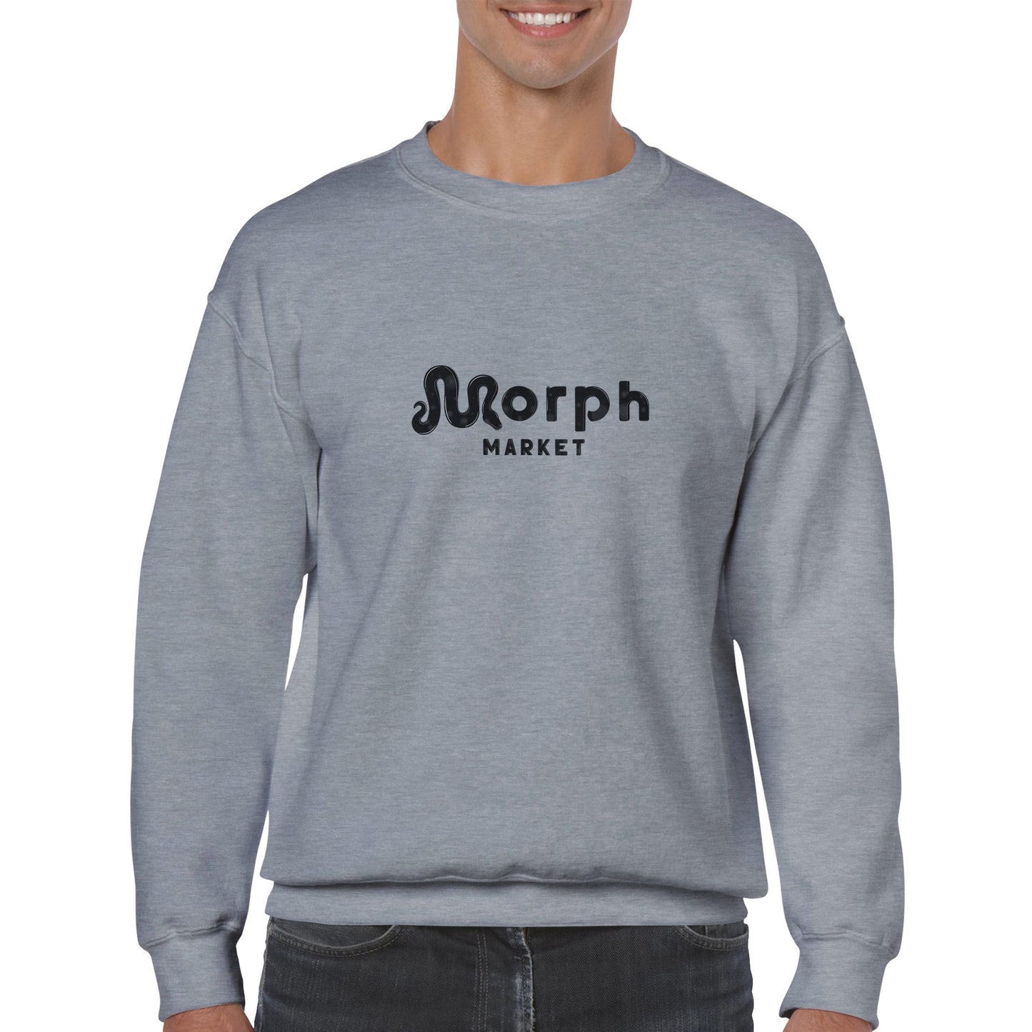 Morph Market (Dark Circles) - Classic Unisex Crewneck Sweatshirt