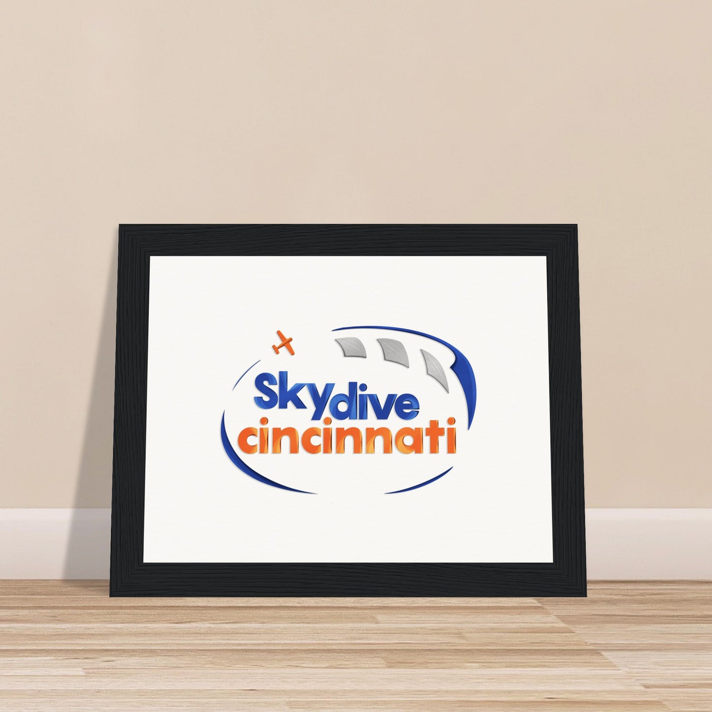 Skydive Cincinnati - Museum-Quality Matte Paper Wooden Framed Poster