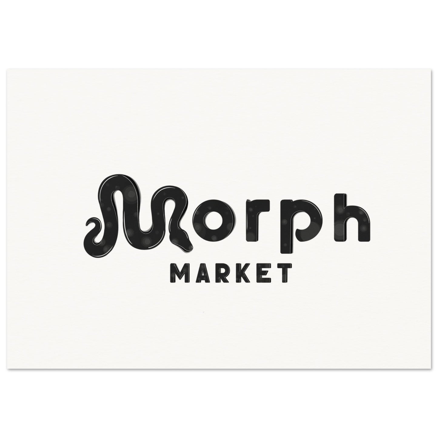 Morph Market (Dark Circles) - Museum-Quality Matte Paper Poster