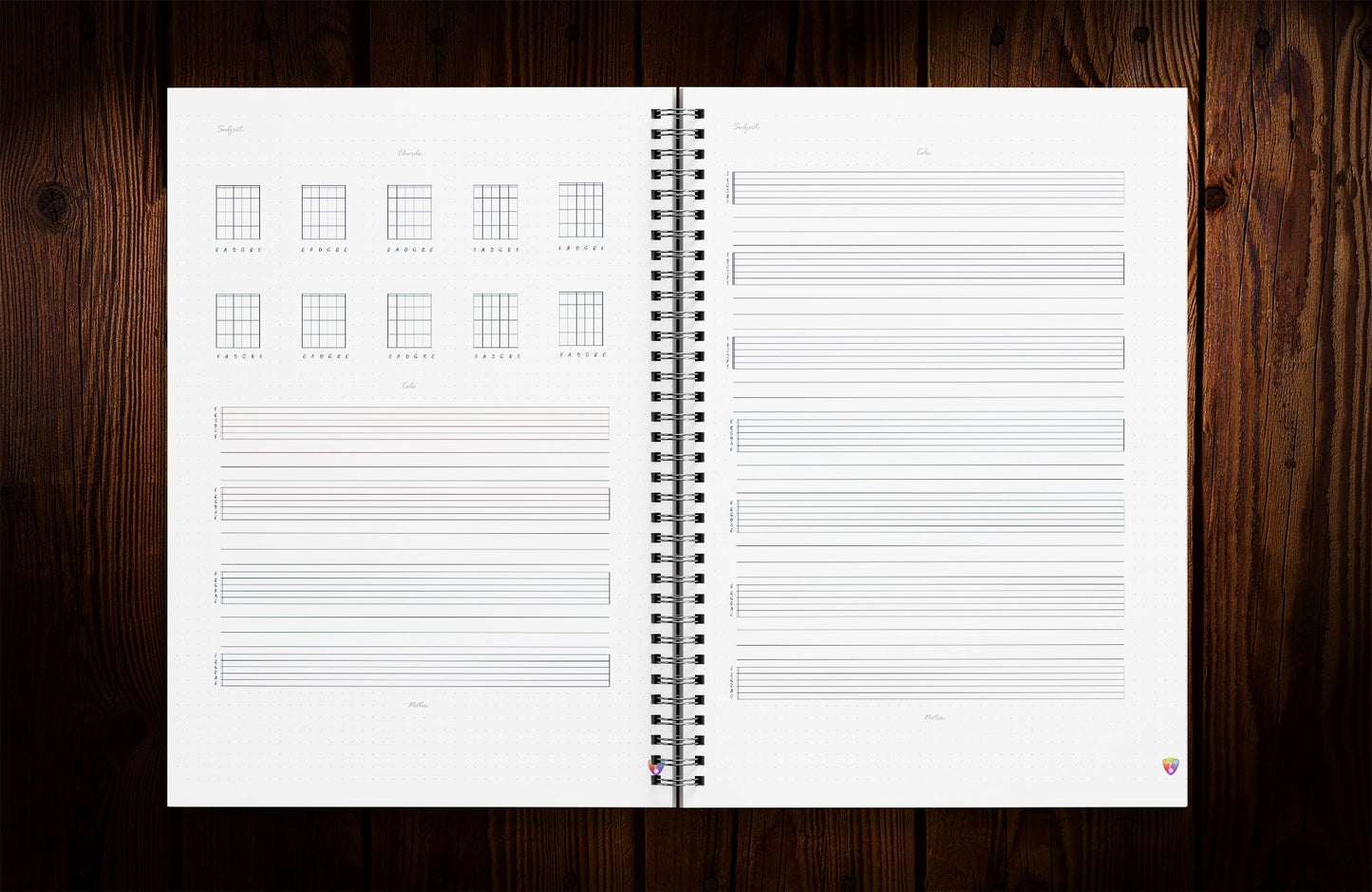 (Custom) String life Music Journal: Guitar Edition - D.T III | Design & Photography