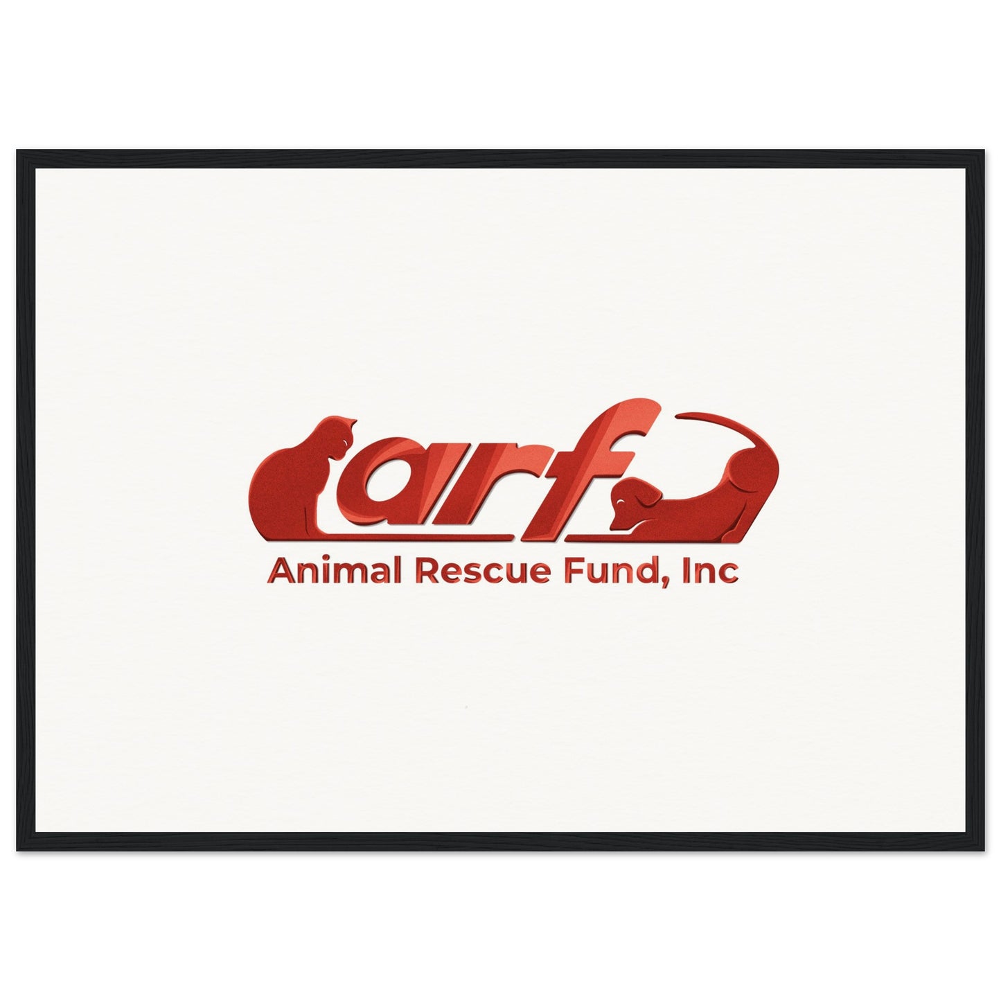 ARF: Animal Rescue Fund - Museum-Quality Matte Paper Wooden Framed Poster