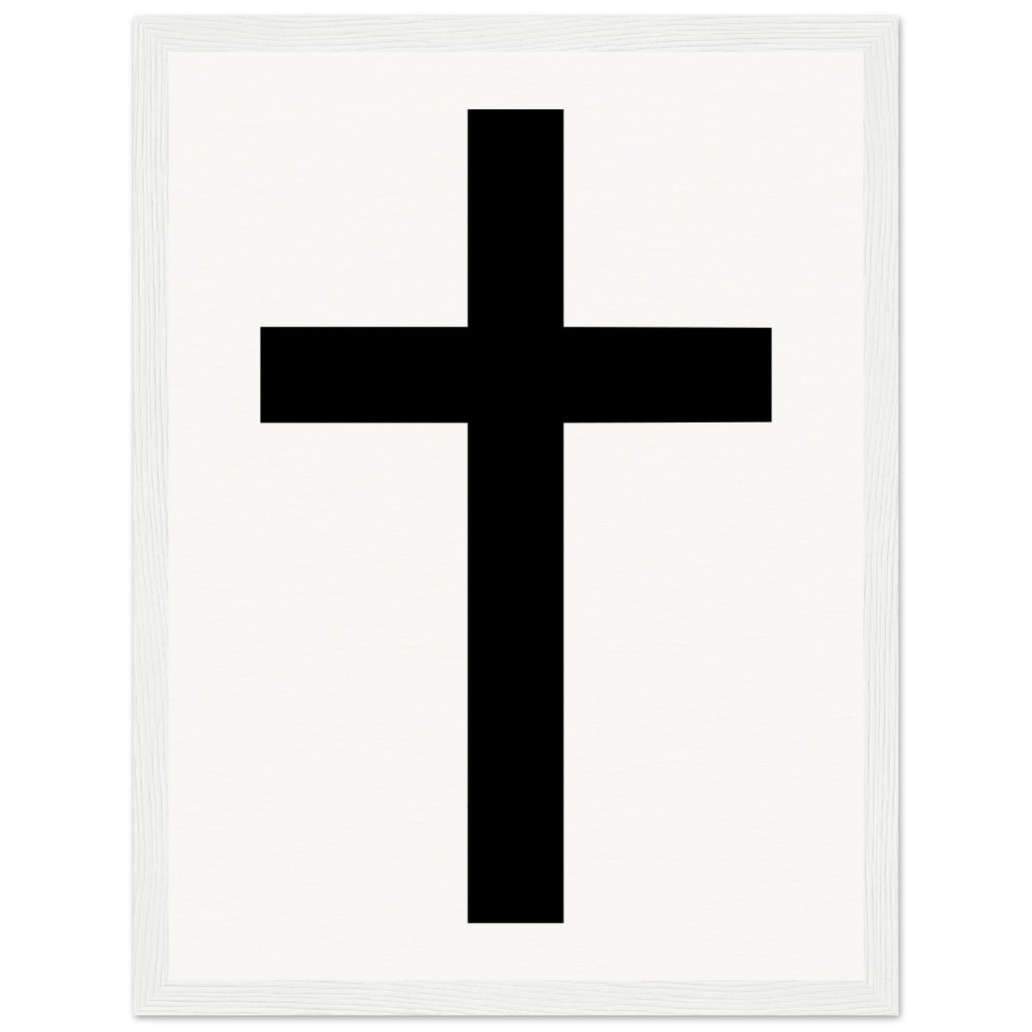 Christian Cross / Everyday is a Fresh Start - Museum-Quality Matte Paper Wooden Framed Poster