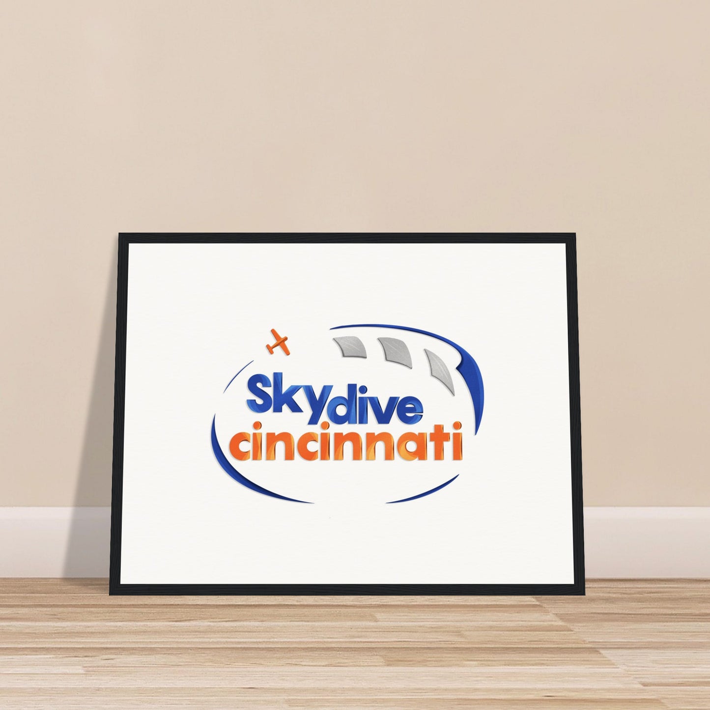 Skydive Cincinnati - Museum-Quality Matte Paper Wooden Framed Poster