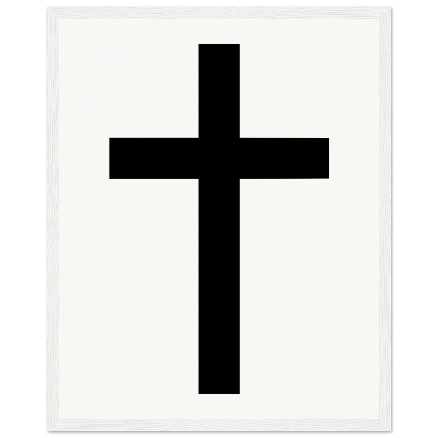 Christian Cross / Everyday is a Fresh Start - Museum-Quality Matte Paper Wooden Framed Poster