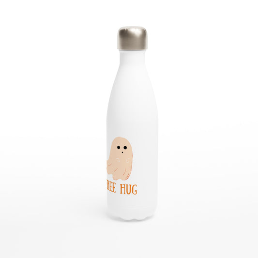 Free Hug - White 17oz Stainless Steel Water Bottle