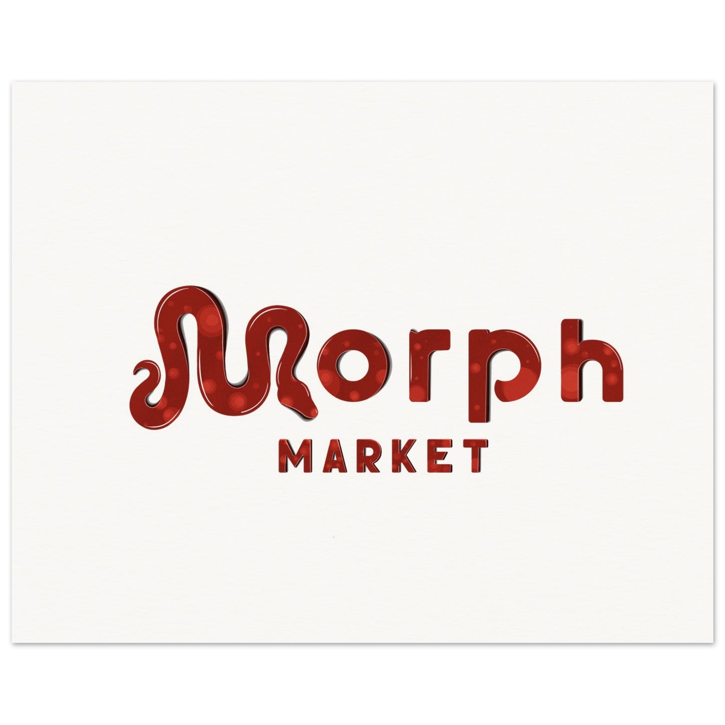 Morph Market (Red Circles) - Museum-Quality Matte Paper Poster