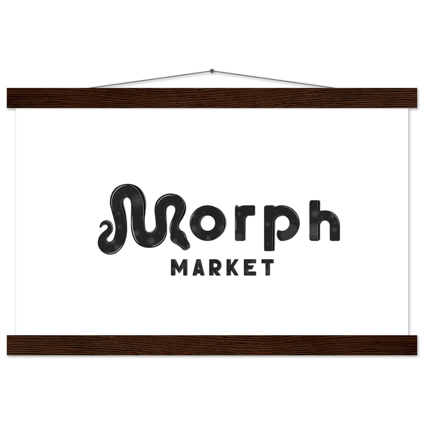 Morph Market (Dark Circles) - Premium Matte Paper Poster with Hanger