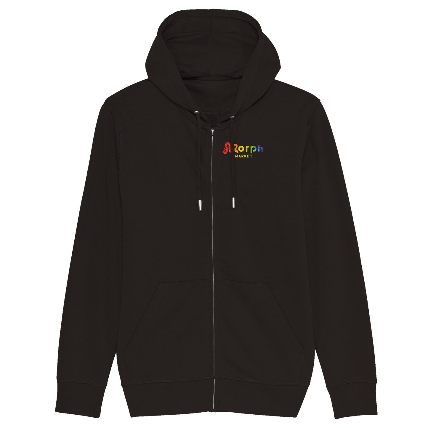 Morph Market (Rainbow Circles) - Organic Unisex Zip Hoodie