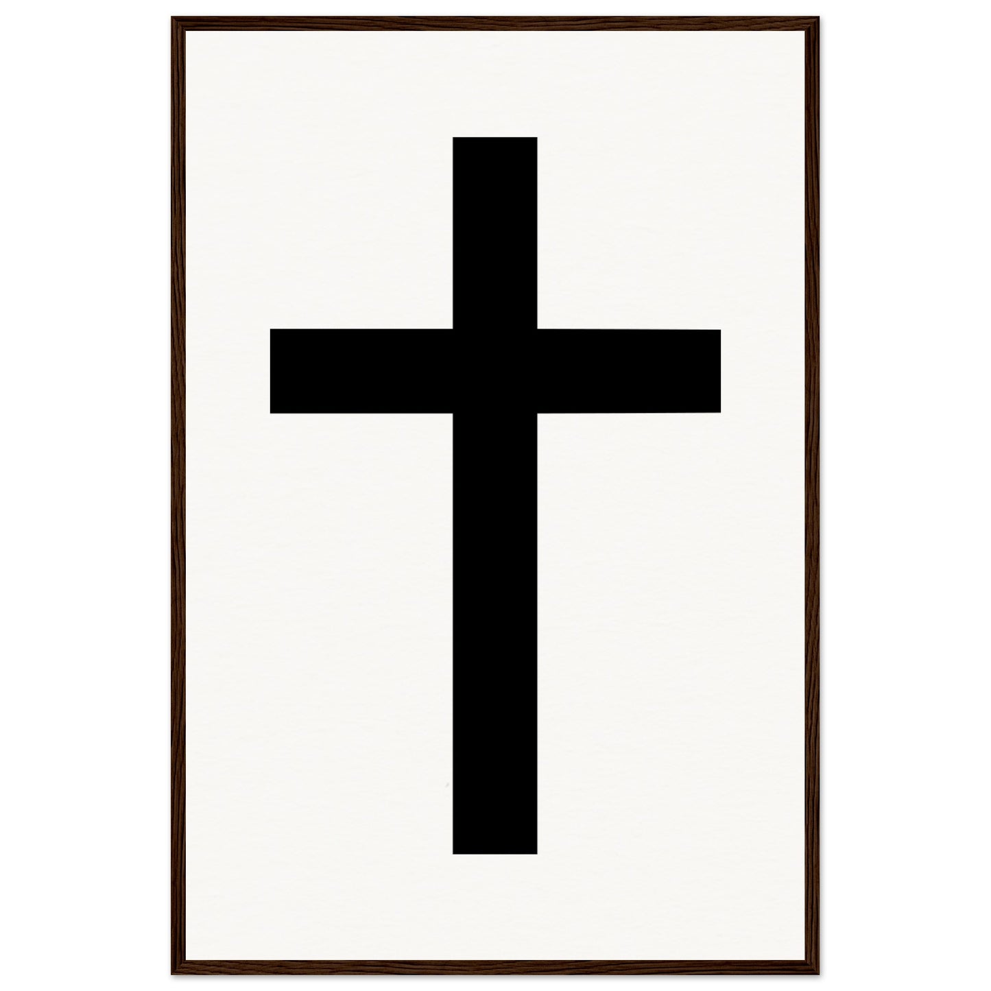 Christian Cross / Everyday is a Fresh Start - Museum-Quality Matte Paper Wooden Framed Poster