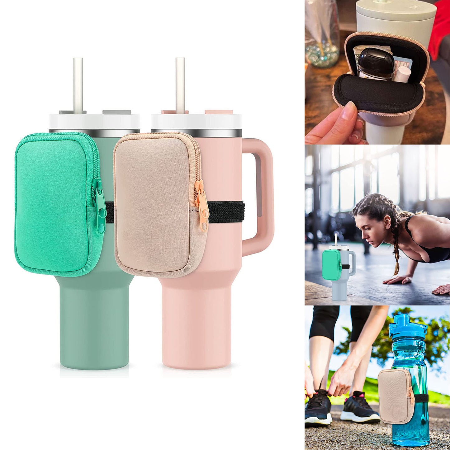 Water Bottle Bag Fitness Accessories Travel Cup Handheld