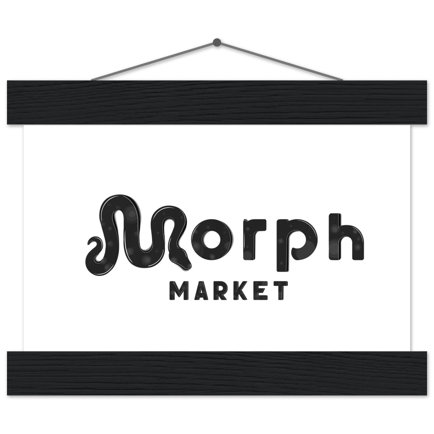 Morph Market (Dark Circles) - Premium Matte Paper Poster with Hanger