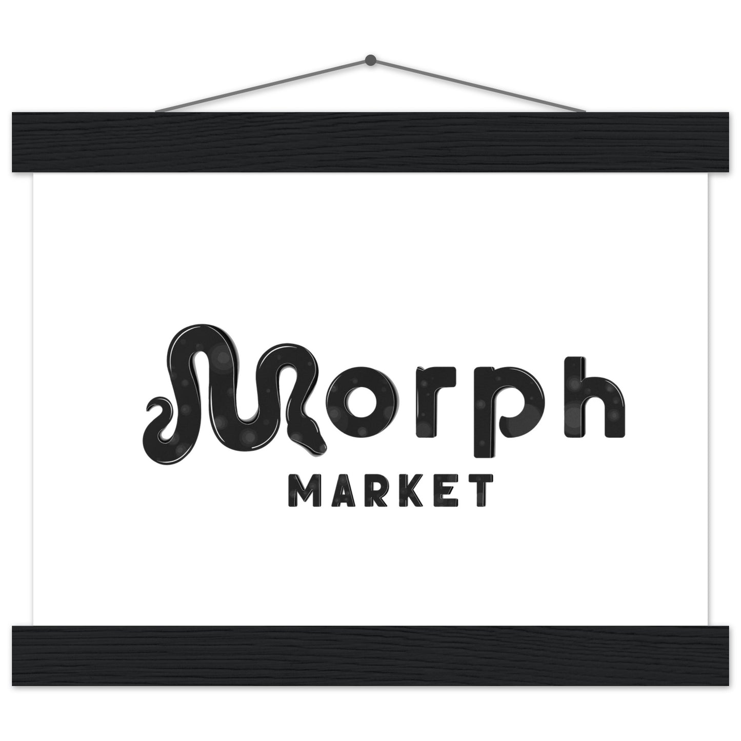 Morph Market (Dark Circles) - Premium Matte Paper Poster with Hanger