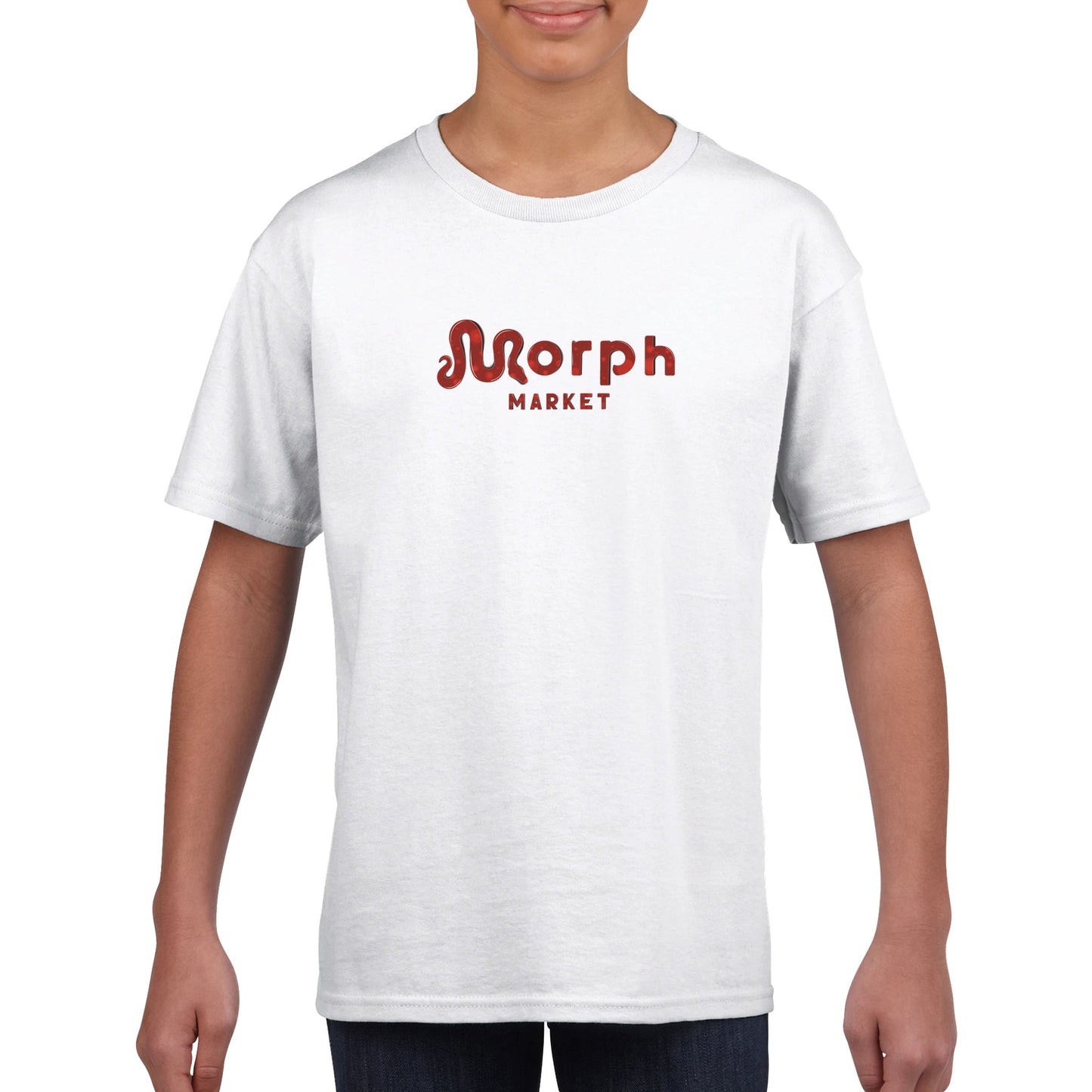 Morph Market (Red Circles) - Classic Kids Crewneck T-shirt