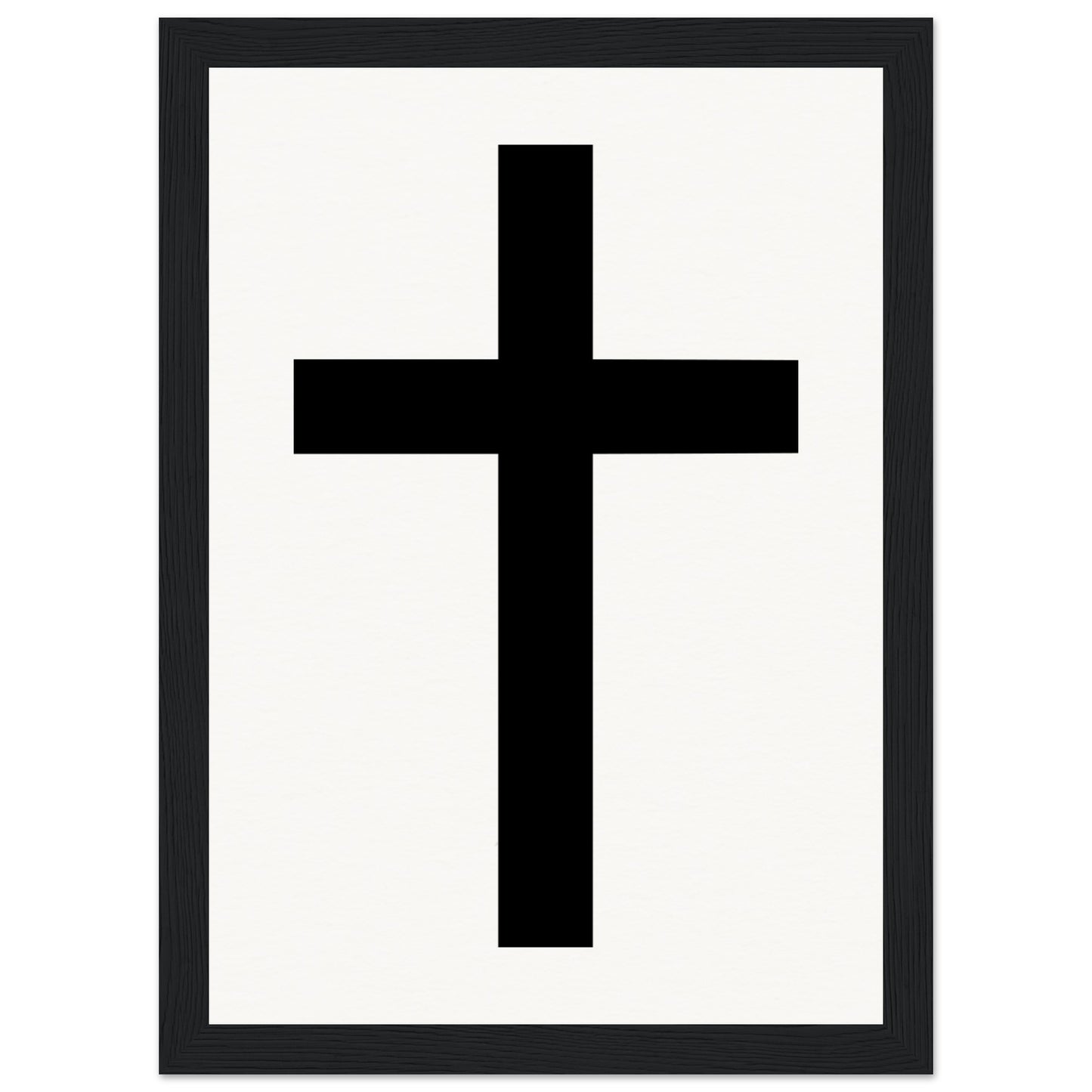 Christian Cross / Everyday is a Fresh Start - Museum-Quality Matte Paper Wooden Framed Poster