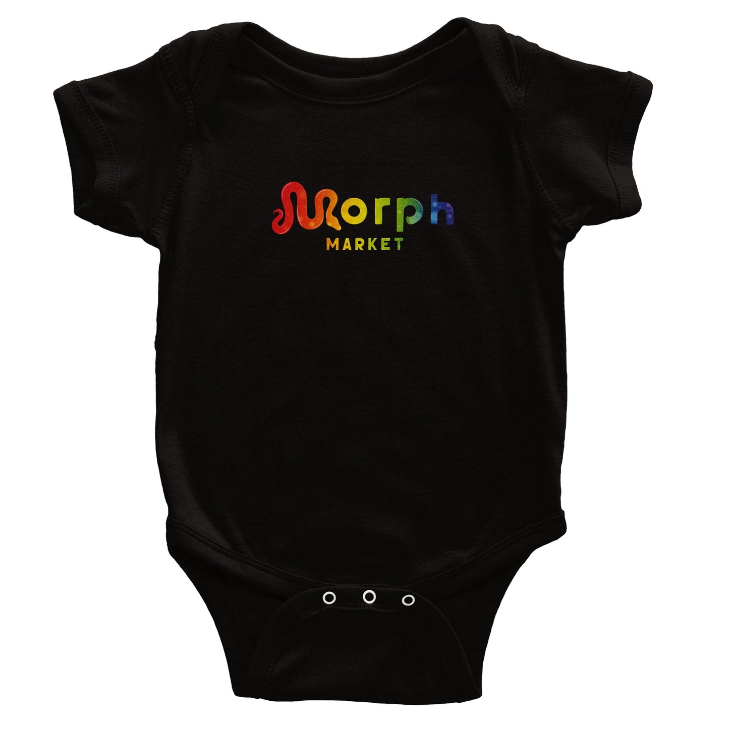 Morph Market (Rainbow Circles) - Classic Baby Short Sleeve Bodysuit