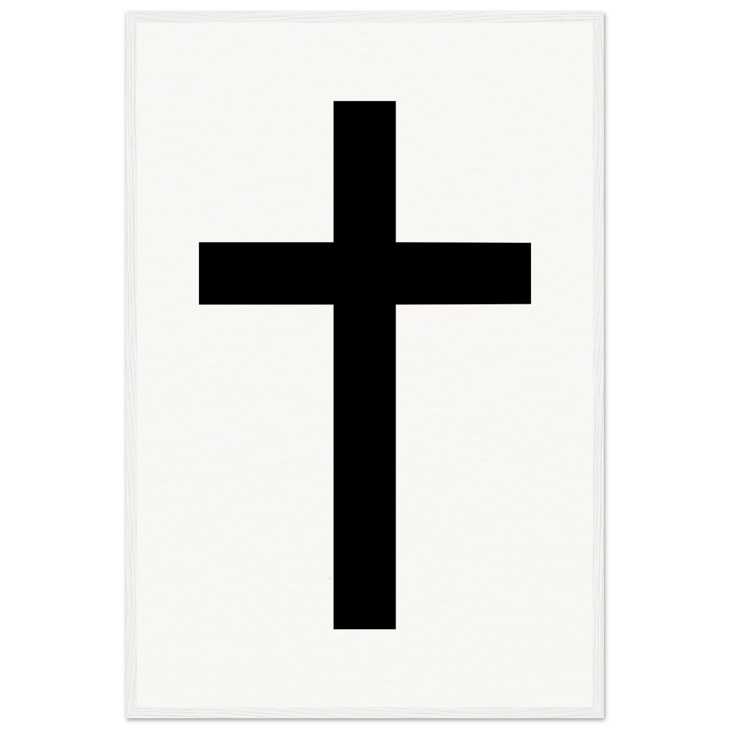 Christian Cross / Everyday is a Fresh Start - Museum-Quality Matte Paper Wooden Framed Poster