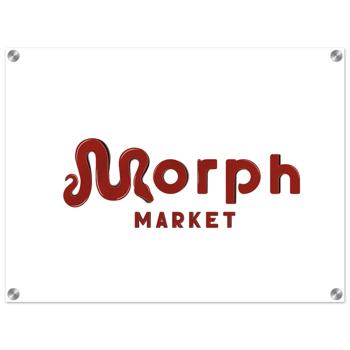 Morph Market (Red) - Acrylic Print