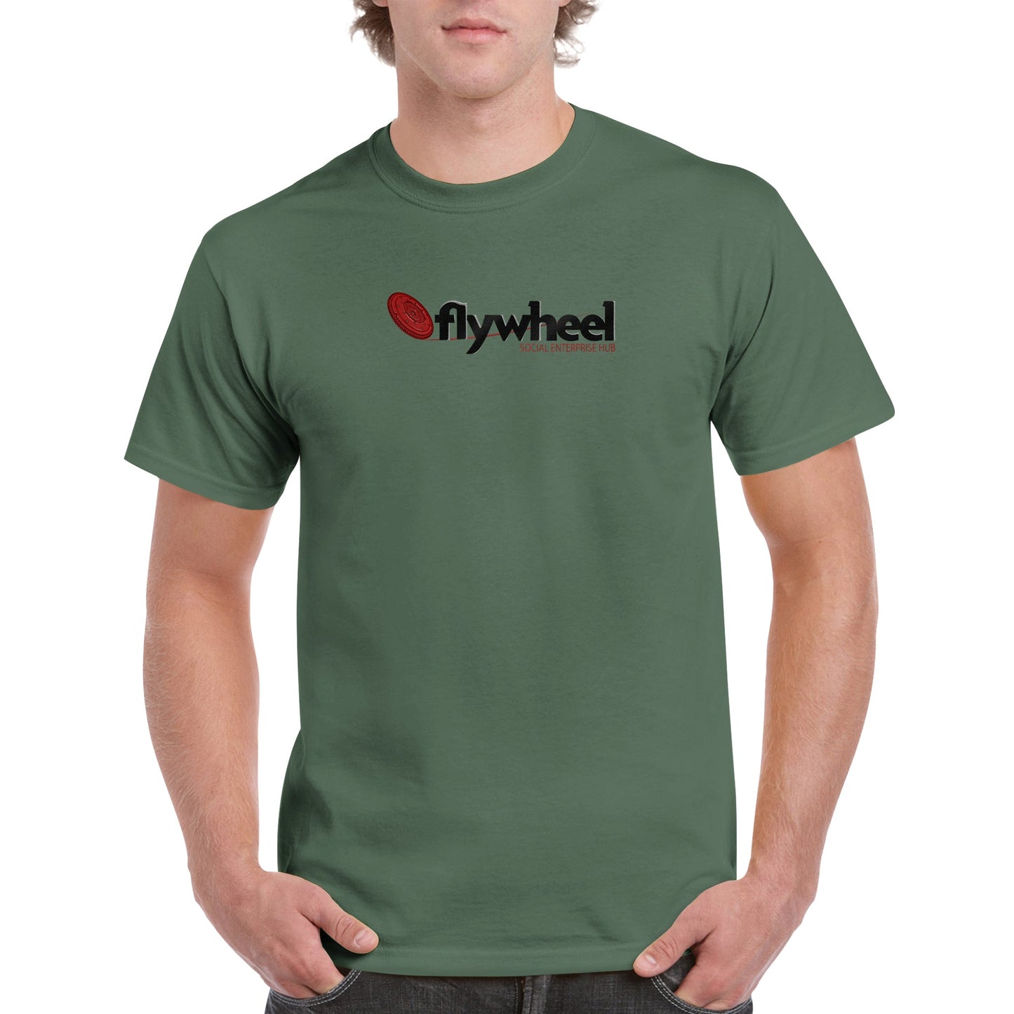 Flywheel Social Enterprise Hub - Heavyweight Unisex Crewneck T-shirt