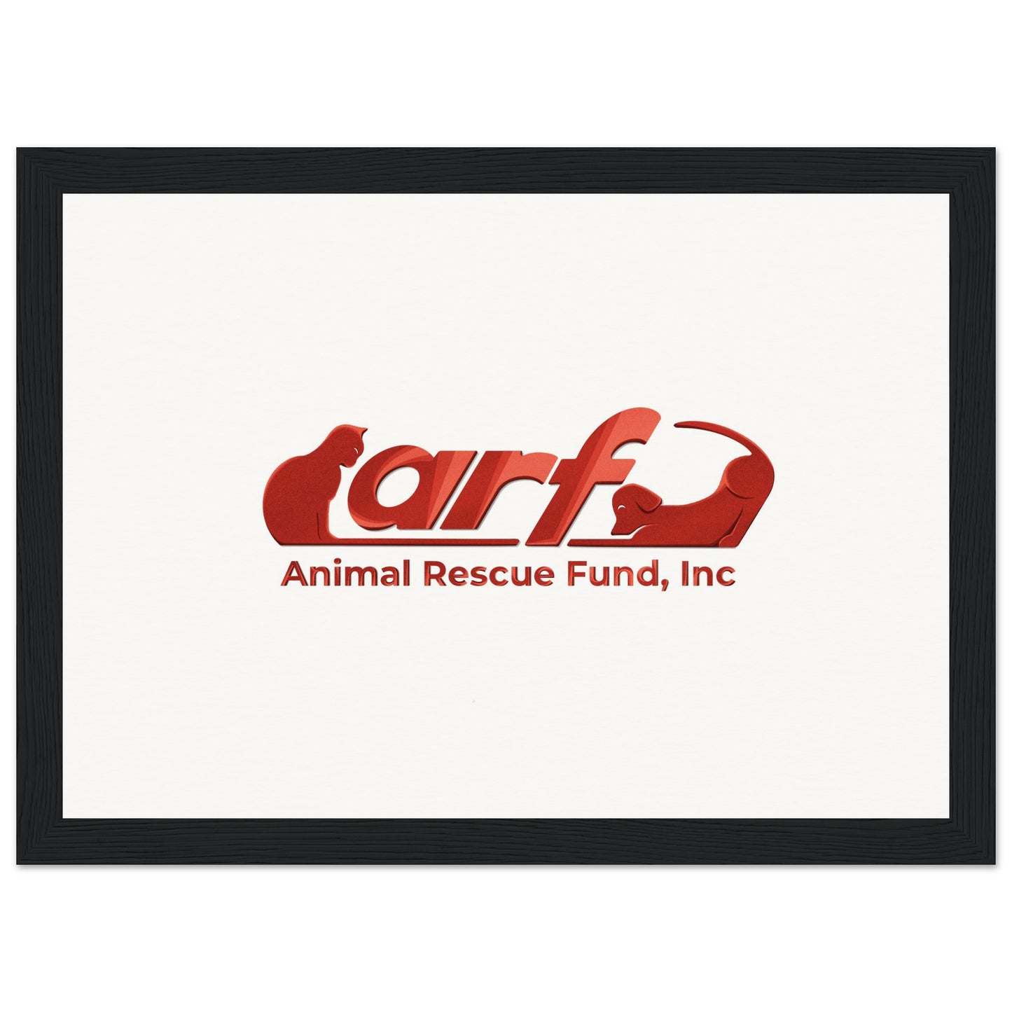 ARF: Animal Rescue Fund - Museum-Quality Matte Paper Wooden Framed Poster