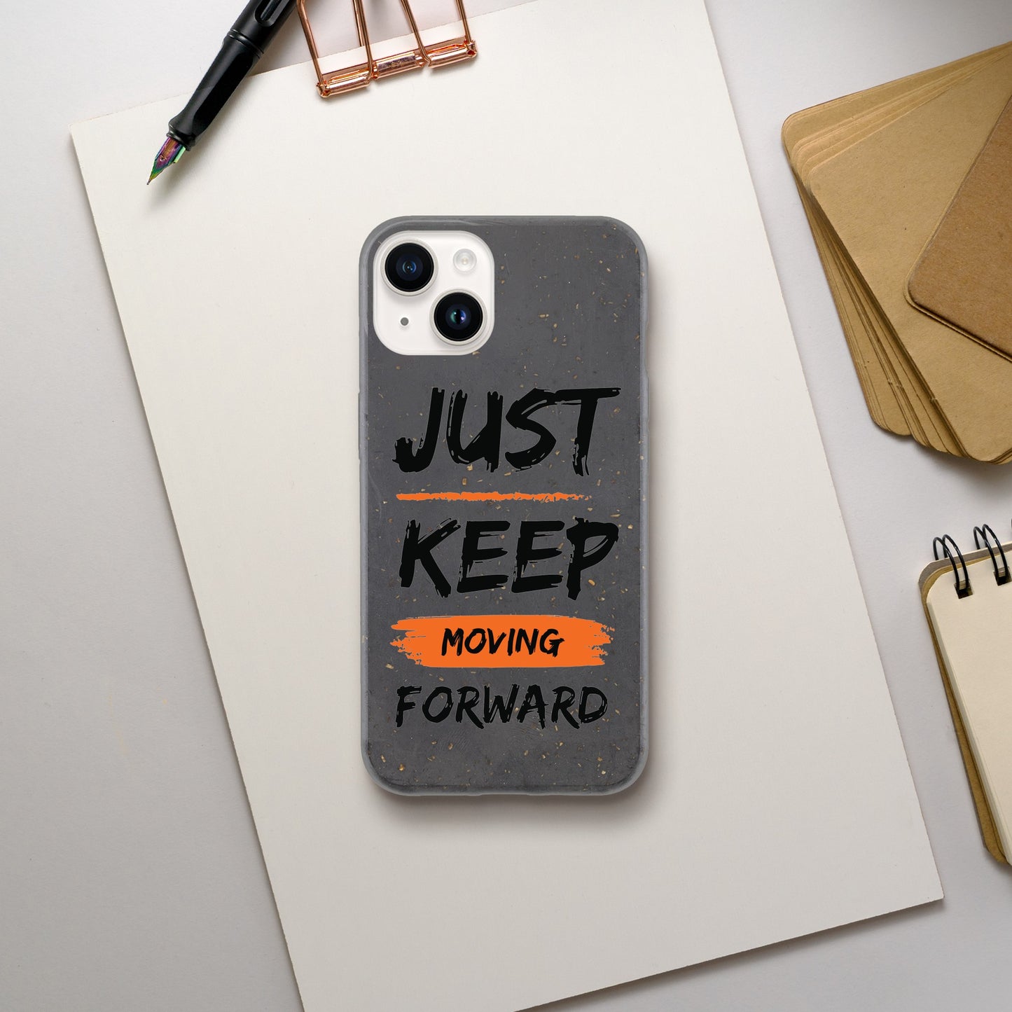 Just Keep Moving Forward - Bio case