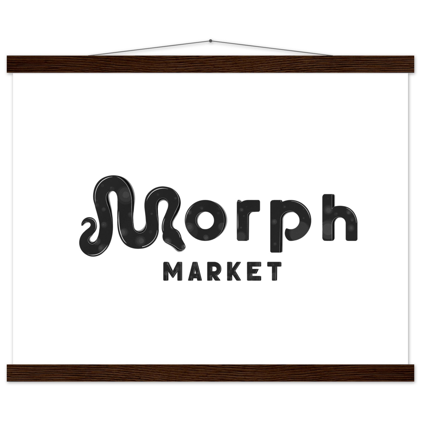 Morph Market (Dark Circles) - Premium Matte Paper Poster with Hanger