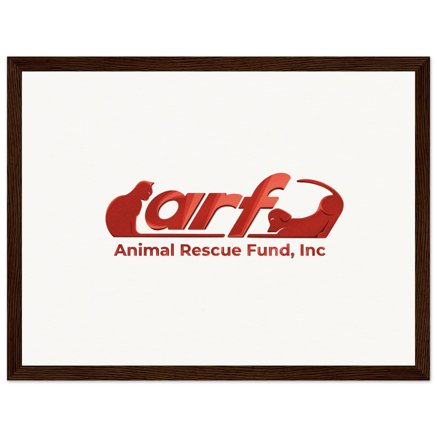 ARF: Animal Rescue Fund - Museum-Quality Matte Paper Wooden Framed Poster