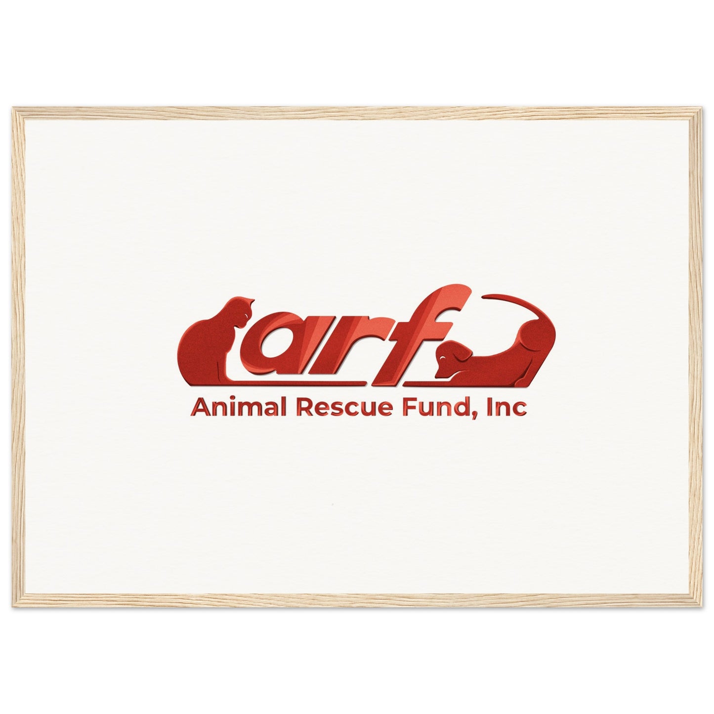 ARF: Animal Rescue Fund - Museum-Quality Matte Paper Wooden Framed Poster