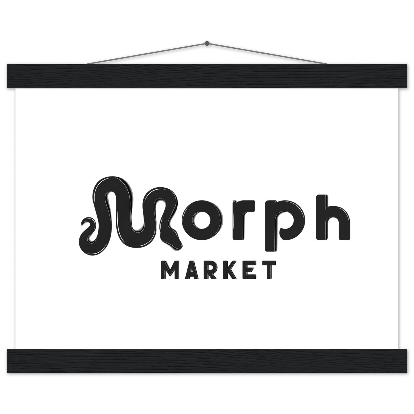 Morph Market (Dark) - Premium Matte Paper Poster with Hanger