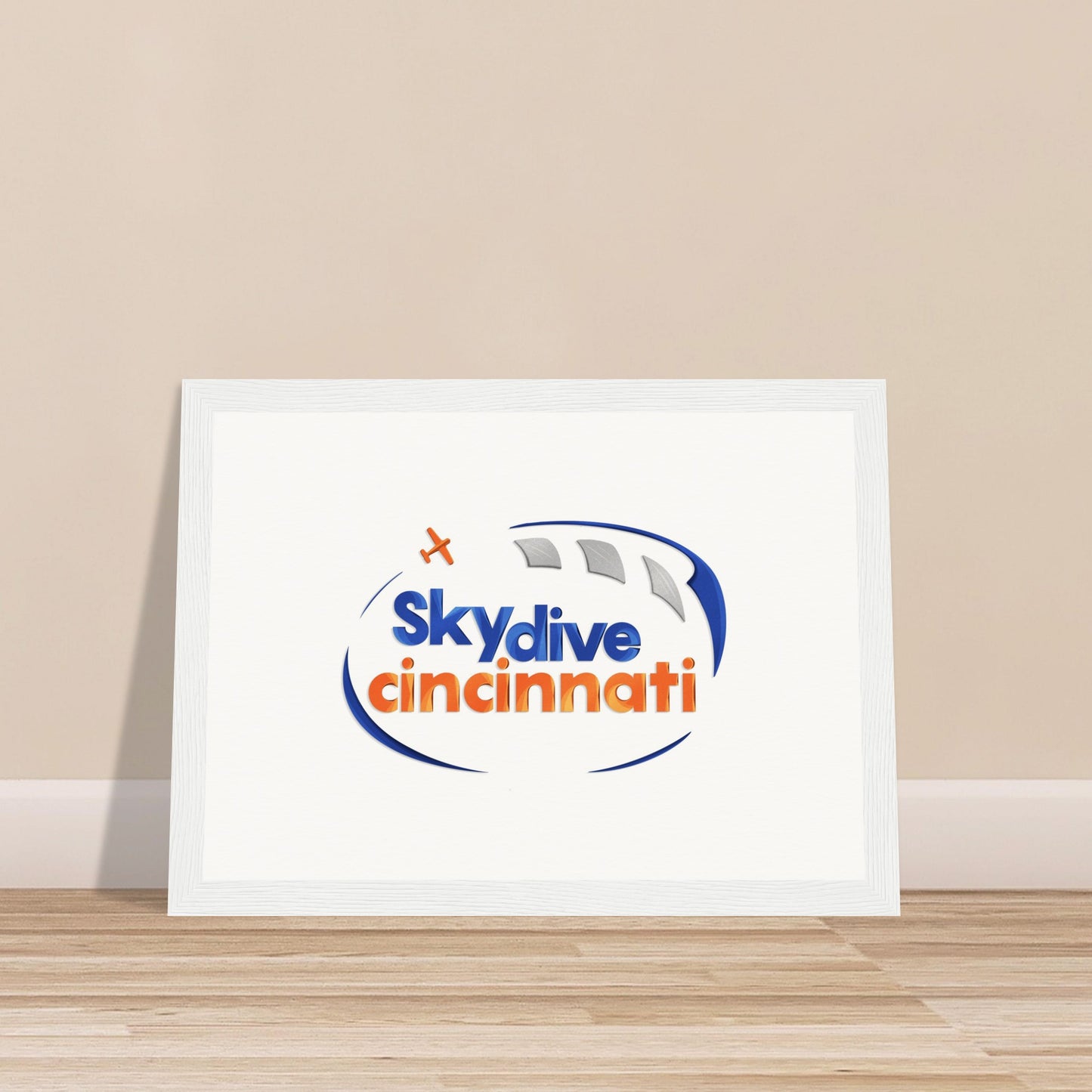 Skydive Cincinnati - Museum-Quality Matte Paper Wooden Framed Poster