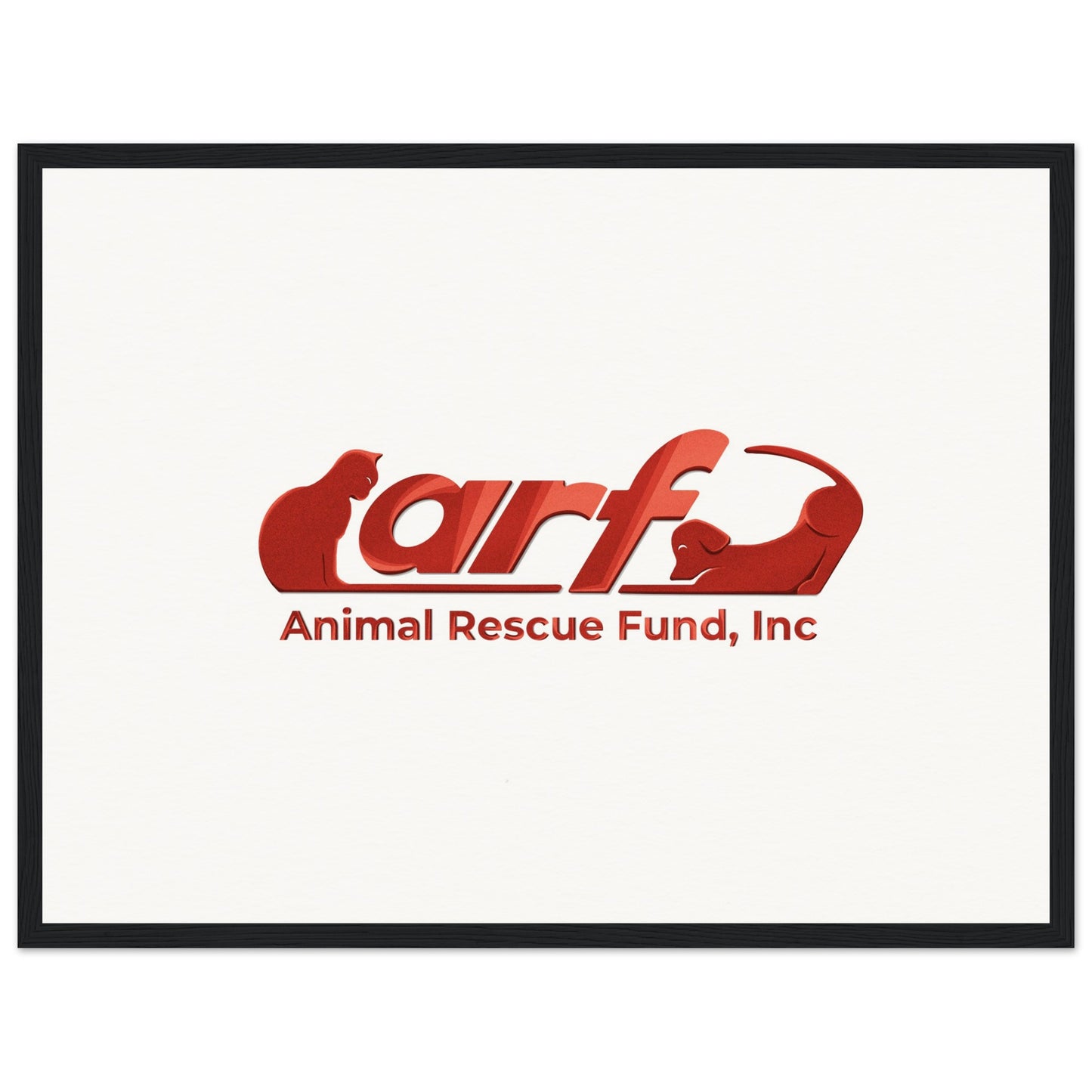 ARF: Animal Rescue Fund - Museum-Quality Matte Paper Wooden Framed Poster