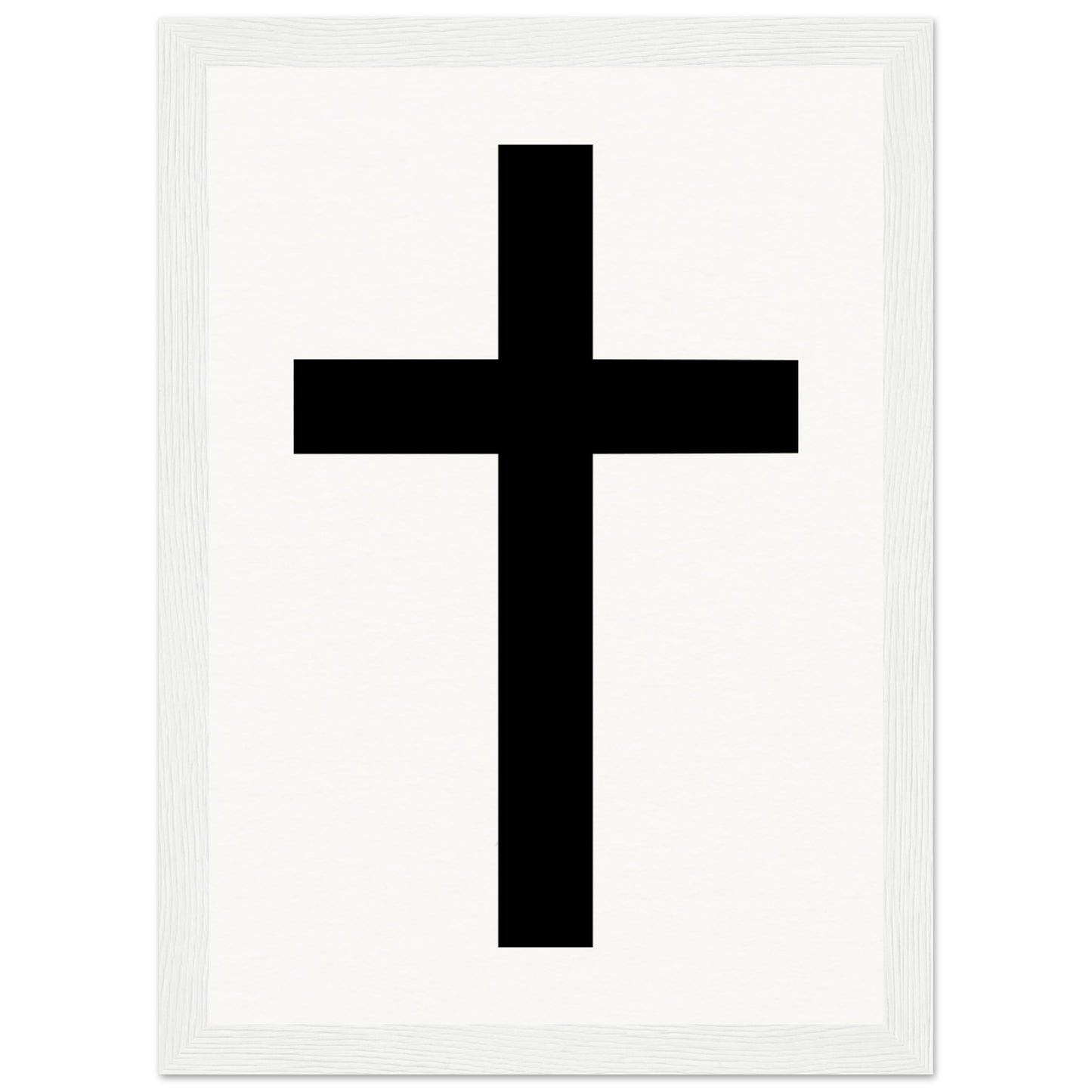 Christian Cross / Everyday is a Fresh Start - Museum-Quality Matte Paper Wooden Framed Poster