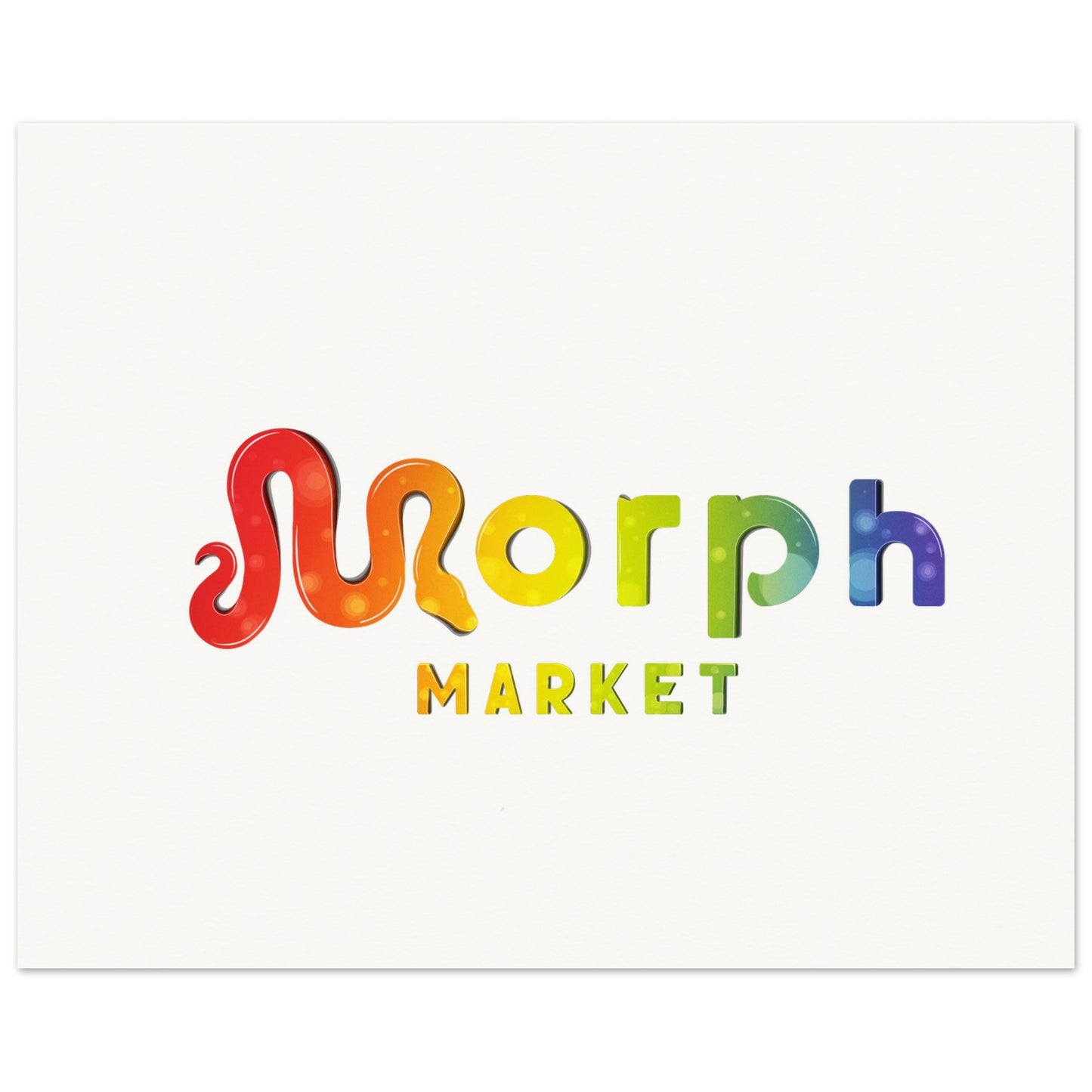 Morph Market (Rainbow Circles) - Museum-Quality Matte Paper Poster